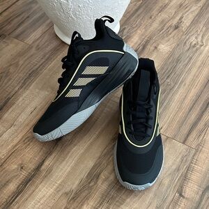 adidas Black Sneakers with Pale Yellow Trim